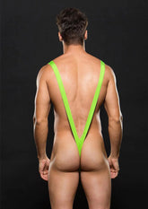 Envy Menswear Slingshot (Green) – Adjustable Strap-On Harness Mens Thongs